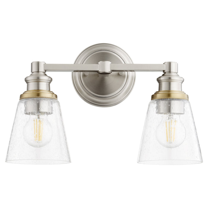 Myhouse Lighting Quorum - 509-2-65 - Two Light Wall Mount - Dunbar - Satin Nickel