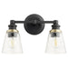 Myhouse Lighting Quorum - 509-2-69 - Two Light Wall Mount - Dunbar - Textured Black