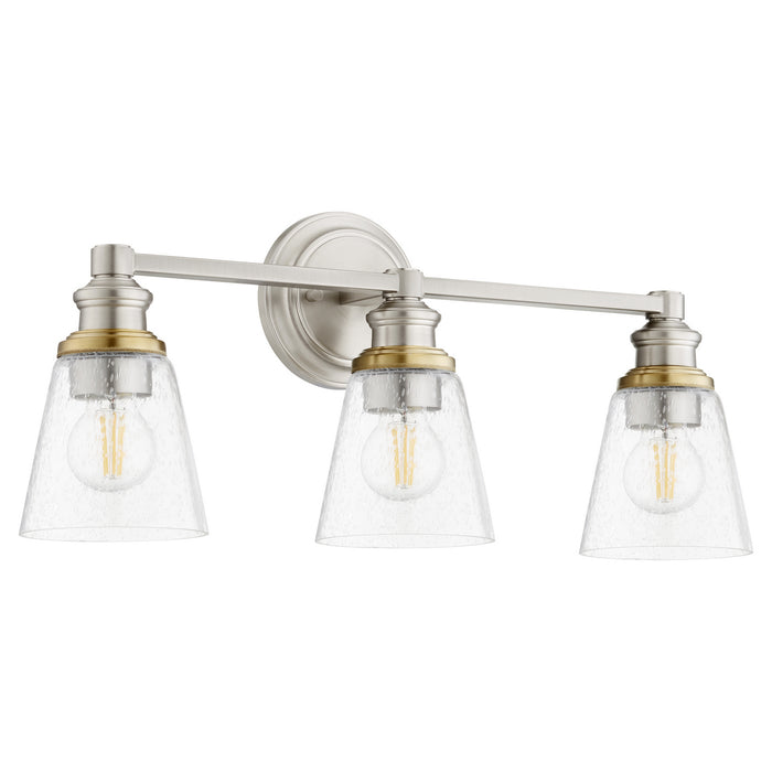 Myhouse Lighting Quorum - 509-3-65 - Three Light Vanity - Dunbar - Satin Nickel