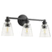 Myhouse Lighting Quorum - 509-3-69 - Three Light Vanity - Dunbar - Textured Black