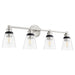 Myhouse Lighting Quorum - 509-4-65 - Four Light Vanity - Dunbar - Satin Nickel