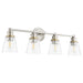 Myhouse Lighting Quorum - 509-4-65 - Four Light Vanity - Dunbar - Satin Nickel