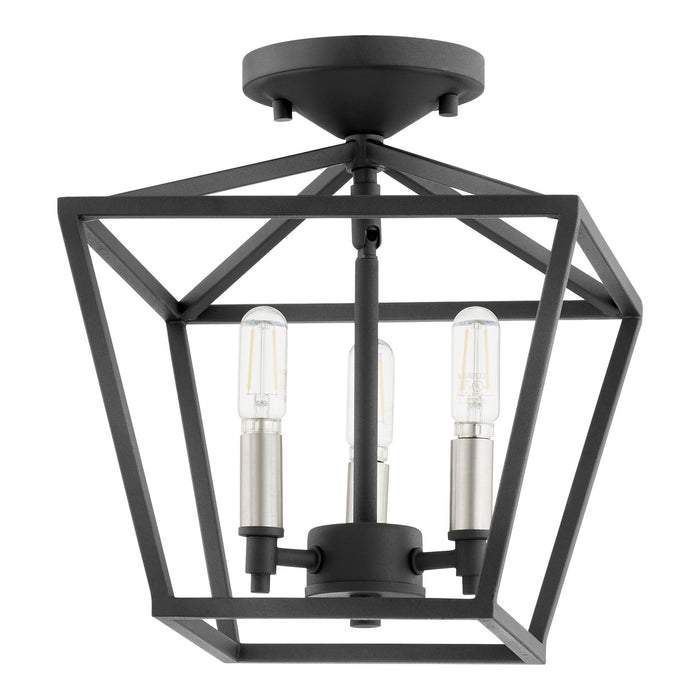 Myhouse Lighting Quorum - 304-10-69 - Three Light Dual Mount - Gabriel - Textured Black