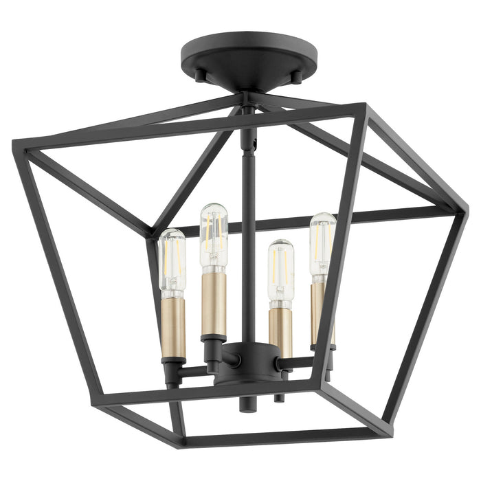 Myhouse Lighting Quorum - 304-13-69 - Four Light Dual Mount - Gabriel - Textured Black