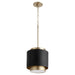 Myhouse Lighting Quorum - 8010-6980 - One Light Pendant - Drum Pendants - Textured Black