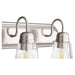 Myhouse Lighting Quorum - 5094-6-265 - Six Light Vanity - 5094 Vanities - Satin Nickel w/ Clear/Seeded