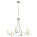 Myhouse Lighting Quorum - 696-6-65 - Six Light Chandelier - Olympus - Satin Nickel