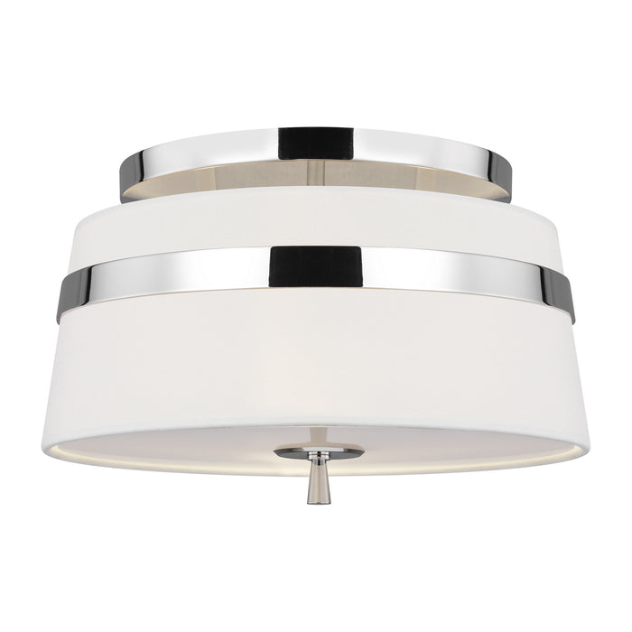 Myhouse Lighting Visual Comfort Studio - AF1143PN - Three Light Semi-Flush Mount - Cordtlandt - Polished Nickel