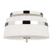 Myhouse Lighting Visual Comfort Studio - AF1143PN - Three Light Semi-Flush Mount - Cordtlandt - Polished Nickel