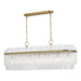 Myhouse Lighting Visual Comfort Studio - CC1307BBS - Seven Light Linear Chandelier - Beckett - Burnished Brass