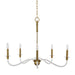 Myhouse Lighting Visual Comfort Studio - CC1315BBS - Five Light Chandelier - Hanover - Burnished Brass