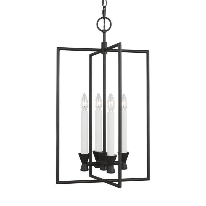 Myhouse Lighting Visual Comfort Studio - CC1394AI - Four Light Lantern - Keystone - Aged Iron