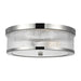 Myhouse Lighting Visual Comfort Studio - CF1052PN - Two Light Flush Mount - Geneva - Polished Nickel