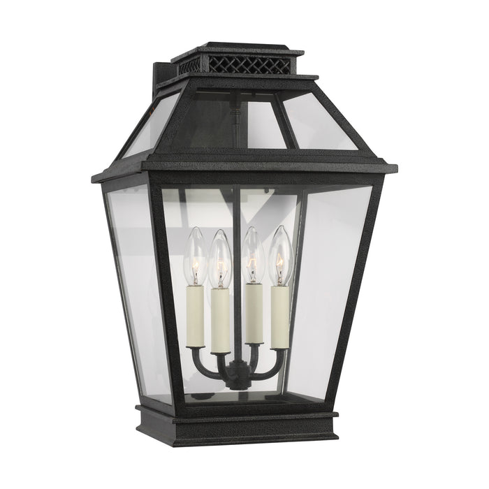 Myhouse Lighting Visual Comfort Studio - CO1034DWZ - Four Light Outdoor Wall Lantern - Falmouth - Dark Weathered Zinc