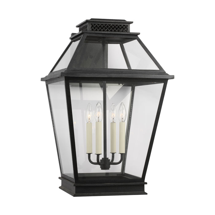 Myhouse Lighting Visual Comfort Studio - CO1044DWZ - Four Light Outdoor Wall Lantern - Falmouth - Dark Weathered Zinc