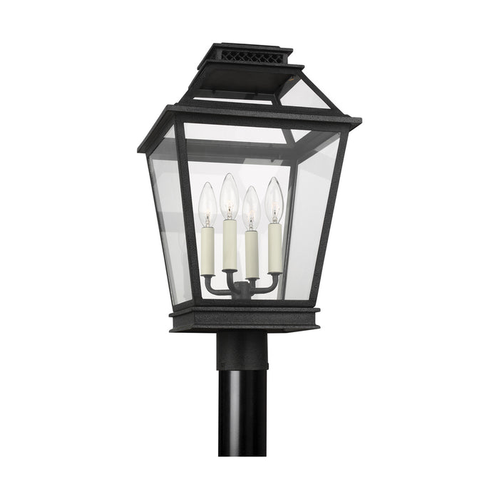 Myhouse Lighting Visual Comfort Studio - CO1064DWZ - Four Light Post Lantern - Falmouth - Dark Weathered Zinc