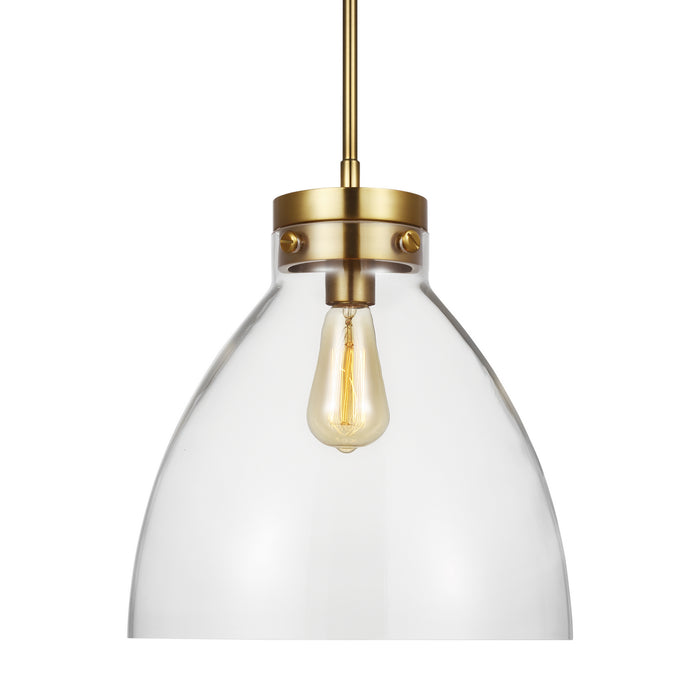 Myhouse Lighting Visual Comfort Studio - CP1121BBS - One Light Pendant - Garrett - Burnished Brass