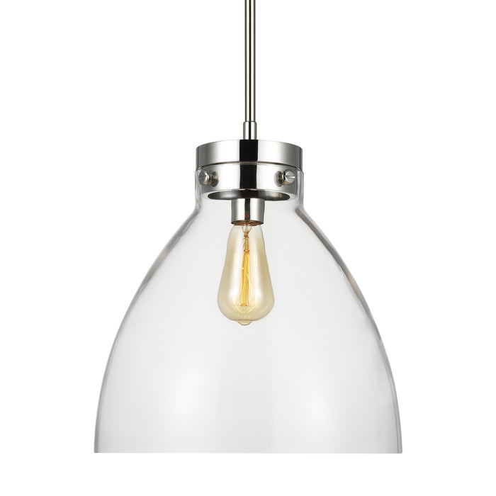 Myhouse Lighting Visual Comfort Studio - CP1121PN - One Light Pendant - Garrett - Polished Nickel