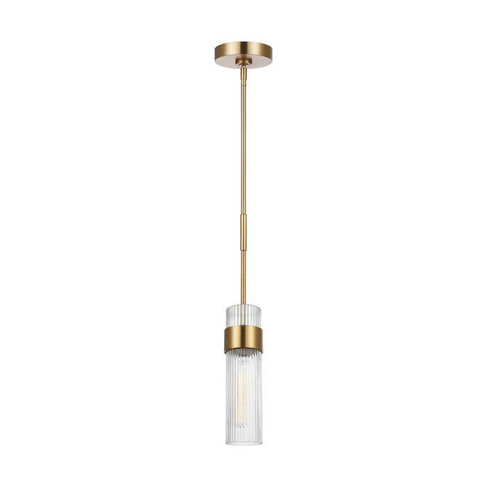 Myhouse Lighting Visual Comfort Studio - CP1161BBS - One Light Pendant - Geneva - Burnished Brass