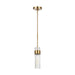 Myhouse Lighting Visual Comfort Studio - CP1161BBS - One Light Pendant - Geneva - Burnished Brass