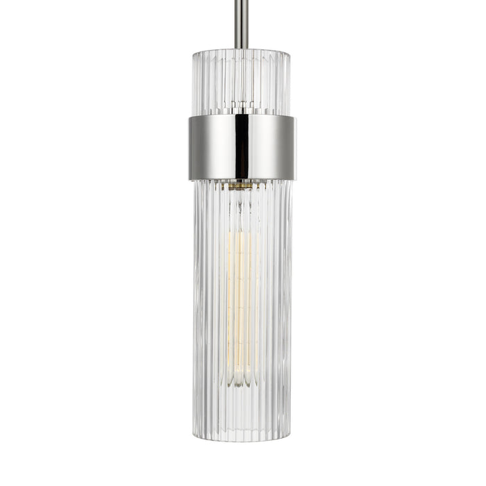 Myhouse Lighting Visual Comfort Studio - CP1161PN - One Light Pendant - Geneva - Polished Nickel