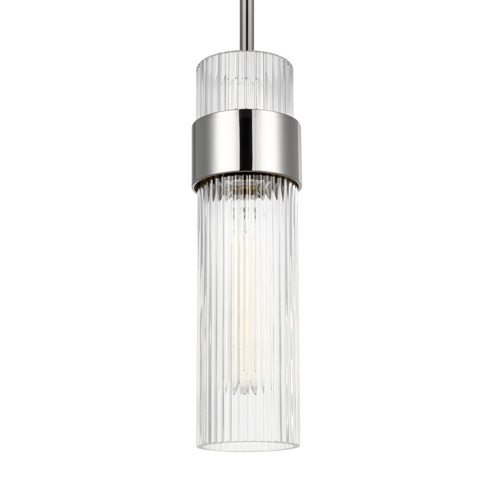 Myhouse Lighting Visual Comfort Studio - CP1161PN - One Light Pendant - Geneva - Polished Nickel