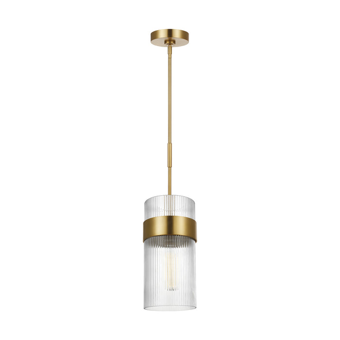 Myhouse Lighting Visual Comfort Studio - CP1171BBS - One Light Pendant - Geneva - Burnished Brass