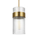 Myhouse Lighting Visual Comfort Studio - CP1171BBS - One Light Pendant - Geneva - Burnished Brass