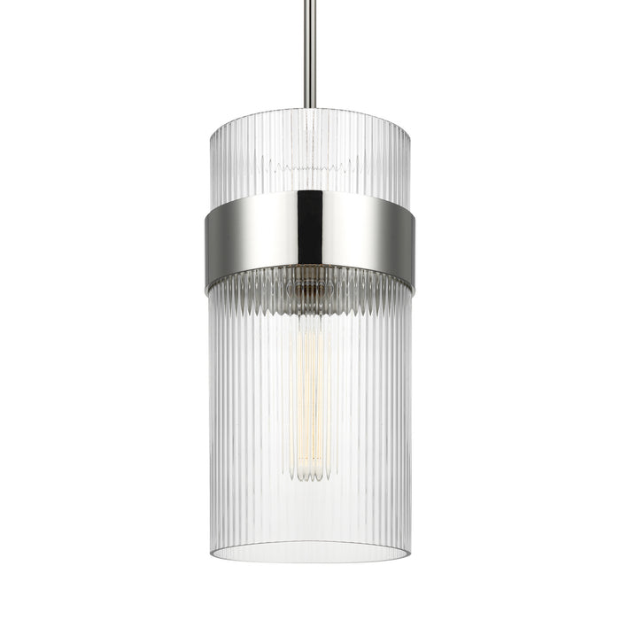 Myhouse Lighting Visual Comfort Studio - CP1171PN - One Light Pendant - Geneva - Polished Nickel