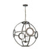 Myhouse Lighting Visual Comfort Studio - CP1204IP - Four Light Pendant - Green Park - Iron Port