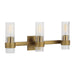 Myhouse Lighting Visual Comfort Studio - CV1023BBS - Three Light Vanity - Geneva - Burnished Brass