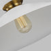 Myhouse Lighting Visual Comfort Studio - EP1231MWTBBS - One Light Pendant - Heath - Matte White and Burnished Brass