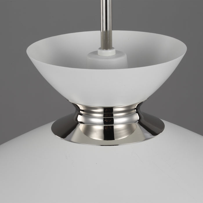 Myhouse Lighting Visual Comfort Studio - EP1231MWTPN - One Light Pendant - Heath - Polished Nickel