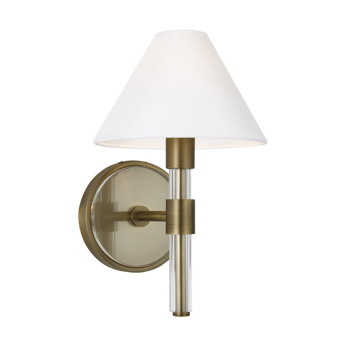 Myhouse Lighting Visual Comfort Studio - LW1041TWB - One Light Wall Sconce - Robert - Time Worn Brass