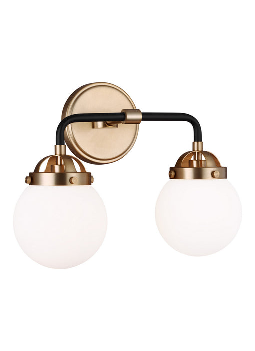 Myhouse Lighting Visual Comfort Studio - 4487902-848 - Two Light Wall / Bath - Cafe - Satin Brass