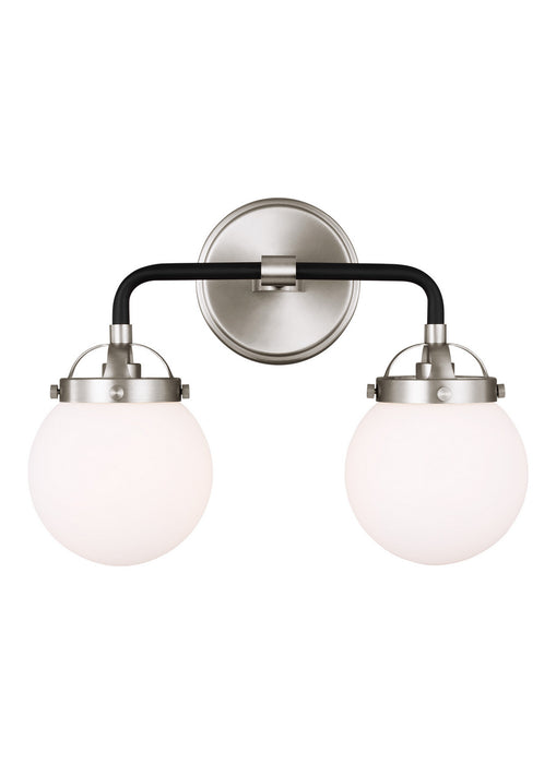 Myhouse Lighting Visual Comfort Studio - 4487902-962 - Two Light Wall / Bath - Cafe - Brushed Nickel