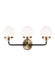 Myhouse Lighting Visual Comfort Studio - 4487903-848 - Three Light Wall / Bath - Cafe - Satin Brass