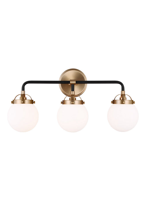 Myhouse Lighting Visual Comfort Studio - 4487903-848 - Three Light Wall / Bath - Cafe - Satin Brass