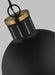 Myhouse Lighting Visual Comfort Studio - 6577101-112 - One Light Pendant - Hanks - Midnight Black