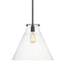 Myhouse Lighting Visual Comfort Studio - 6592101-112 - One Light Pendant - Kate - Midnight Black