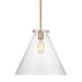 Myhouse Lighting Visual Comfort Studio - 6592101-848 - One Light Pendant - Kate - Satin Brass