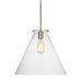 Myhouse Lighting Visual Comfort Studio - 6592101-962 - One Light Pendant - Kate - Brushed Nickel