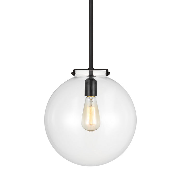 Myhouse Lighting Visual Comfort Studio - 6692101-112 - One Light Pendant - Kate - Midnight Black