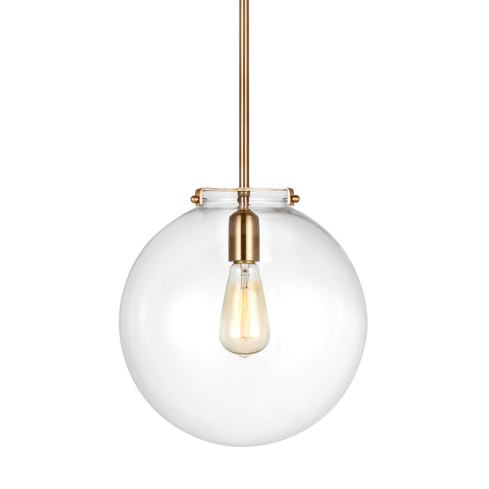 Myhouse Lighting Visual Comfort Studio - 6692101-848 - One Light Pendant - Kate - Satin Brass