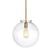 Myhouse Lighting Visual Comfort Studio - 6692101-848 - One Light Pendant - Kate - Satin Brass