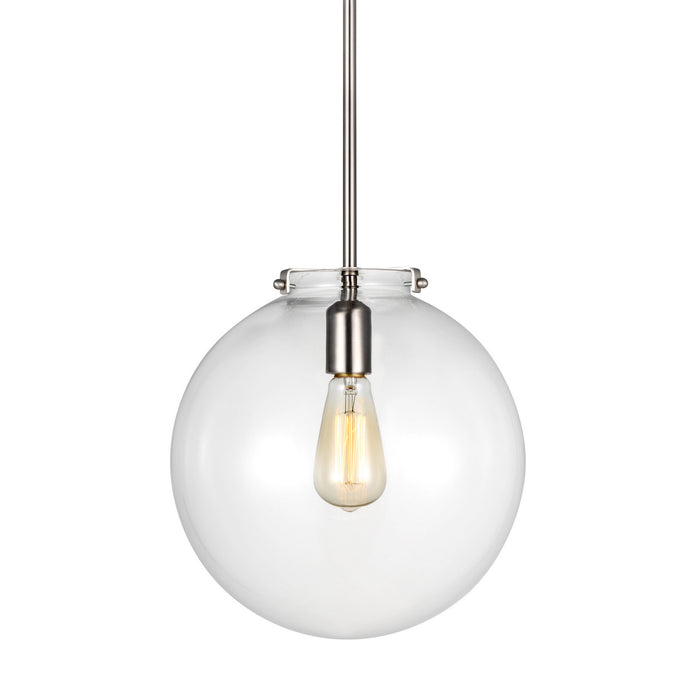 Myhouse Lighting Visual Comfort Studio - 6692101-962 - One Light Pendant - Kate - Brushed Nickel