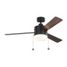 Myhouse Lighting Generation Lighting - 3SY52MBKD - 52"Ceiling Fan - Syrus - Midnight Black