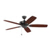 Myhouse Lighting Generation Lighting - 5COM52MBK - 52"Ceiling Fan - Colony - Midnight Black