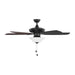 Myhouse Lighting Generation Lighting - 5COM52MBKD-V1 - 52"Ceiling Fan - Colony - Midnight Black