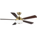 Myhouse Lighting Progress Lighting - P2578-16330K - 52"Ceiling Fan - Tempt - Vintage Brass